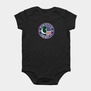 Proud Pakistani-American Badge - Pakistan Flag Baby Bodysuit